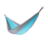 casa pura Hamac de Voyage - Hamac Suspendu | Nylon Hamac Toile de Parachute | pour Jardin, Camping, Randonnée | 200kg de Capacité | Sac de Transport Inclus - Bleu (275x140 cm)