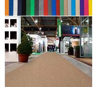 casa pura | Hollywood | Tapis de Mariage, Cérémonie et Événement | Jusqu'à 40 m de Longueur | Feutre aiguilleté | Protection Anti Incendie, antidérapant | Beige, 1 m x 40 m