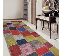 Casa Pura Monsano Tapis Couloir sur Mesure Patchwork 80 x 200 cm Patch (Bunt)