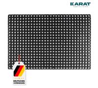 casa pura Octo Door Tapis de porte antidérapant en caoutchouc, noir | 23 mm