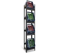 casa pura Osaka Étagère pour 4 caisses à boissons, 200 x 40 x 30 cm, étagère pour caisses à boissons, étagère à bouteilles, étagère pour caisses à boissons
