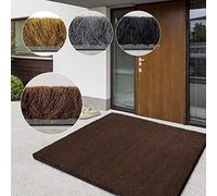 casa pura Paillasson d'entrée en Fibre de Coco Premium, Antidérapant, Tapis d'entrée Usage intensif, Tapis pour l'entrée Absorbant, Dense Velours Résistant (17 mm, 40 x 60 cm, Marron)