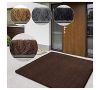casa pura Paillasson d'entrée en Fibre de Coco Premium, Antidérapant, Tapis d'entrée Usage intensif, Tapis pour l'entrée Absorbant, Dense Velours Résistant (23 mm, 50 x 80 cm, Marron)