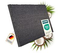 casa pura Paillasson d'entrée en Fibre de Coco Premium, Antidérapant, Tapis d'entrée Usage intensif, Tapis pour l'entrée Absorbant, Dense Velours Résistant (17 mm, 100 x 50 cm, Gris)
