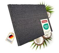 casa pura Paillasson d'entrée en Fibre de Coco Premium, Antidérapant, Tapis d'entrée Usage intensif, Tapis pour l'entrée Absorbant, Dense Velours Résistant (23 mm, 100 x 300 cm, Gris)