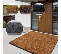 casa pura Paillasson d'entrée en Fibre de Coco Premium, Antidérapant, Tapis d'entrée Usage intensif, Tapis pour l'entrée Absorbant, Dense Velours Résistant (17 mm, 100 x 150 cm, Nature)