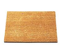 casa pura Paillasson d'entrée en Fibre de Coco Premium, Antidérapant, Tapis d'entrée Usage intensif, Tapis pour l'entrée Absorbant, Dense Velours Résistant (17 mm, 100 x 100 cm, Nature)