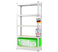 casa pura Rayonnage pour charges lourdes, 220 x 90 x 60 cm, 5 étagères réglables, blanc, système à emboîtement monté sans outils