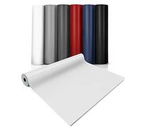 casa pura Revêtement de Sol en PVC sans Colle - Film en Vinyle pour Sol, Meuble & Mur - Rouleau Au Mètre en Couleur Uni - Ultra Résistant à l'usure, Durable à Long Terme - Blanc (200x350 cm)