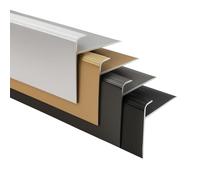 casa pura | Safety | Profil d'angle d'escalier perforé| Nez de Marche Aluminium anodisé | Antidérapant, Robuste, Montage Facile | Profil d'arête d'escalier | Bronze Foncé, Longueur = 90 cm, 1 Pièce