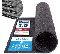 casa pura | Tapis Anti-Vibrations Qui absorbe Les Vibrations et Le Bruit, découpable | Produit de qualité fabriqué en Allemagne | 125 x 100 cm, 20 mm