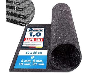 casa pura | Tapis Anti-Vibrations Qui absorbe Les Vibrations et Le Bruit, découpable | Produit de qualité fabriqué en Allemagne | 60 x 60 cm