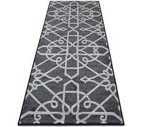 casa pura Tapis Arabesque Tapis Oriental | 100% Polyamide Durable | Couloir, Passage, Salon | 18 Tailles | Navelli, 80x100cm - Tapis Gris