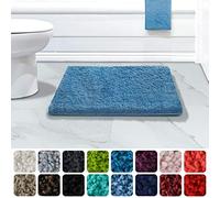 casa pura Tapis de Bain certifié Oeko-Tex 100,Lavable en Machine à Laver,Ultra-Doux,Sortie de Douche Anti-moisissure Andidérapant Microfibres (Modèle Sky Marron - 80x150 cm)