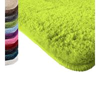 casa pura Tapis de Bain certifié Oeko-Tex 100 - Tapis Lavable pour Salle de Bain - Ultra-Doux - Tapis de Douche Anti-moisissure Andidérapant (Modèle Sky Pomme Vert, 70 x 120 cm)