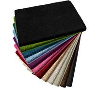 casa pura | Tapis de Bain Douillet et Moelleux Aspect Shaggy | Tapis de Bain Antidérapant Lavable | Certifié Öko-Tex 100 Microfibre, Noir, 80 x 150 cm