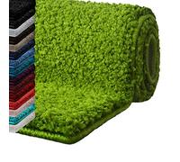Casa Pura | Tapis de Bain Sky Soft à Poils Longs | Doux et Moelleux Aspect Shaggy | Antidérapant Lavable | Certifié Öko-Tex 100 | Citron, 70 x 120 cm