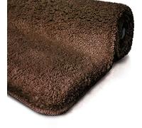 casa pura - Tapis de Bain Ultra-Doux Dos antidérapant - Tapis de Douche Anti-moisissure - Tapis Salle de Bain Absorbant et Moelleux - Paillasson en Microfibre Lavable - Sky, 60 x 100 cm Marron
