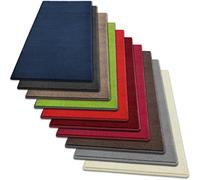 casa pura Tapis de Couloir au Metre à Poils longs et Doux épais | Décoration de Salon Chambre |Dos antidérapant et adapté au chauffage par le sol Dynasty, 80x250 cm, Rouge