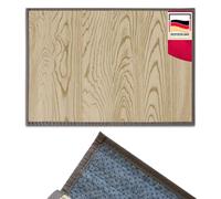 casa pura Tapis de Cuisine en Bambou hypoallergénique,idéal pour Salle de Bain,Salon,Corridor,Couloir, 17 mm d'épaisseur,Dos en Feutrine avec Picots antidérapant (Nature, 150x200cm)
