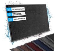Casa Pura Tapis de Porte Antidérapant Vinyl Ocker/Anthracite 40 x 60 cm