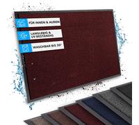 Casa Pura Tapis de Porte Antidérapant Vinyl Ocker/Anthracite 40 x 60 cm