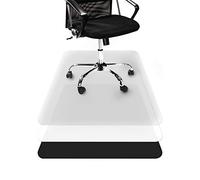 CASA Pura - Tapis de Protection de Sol Transparent en Vinyle 100% Recyclé - Tapis pour Chaises à Roulettes - Rectangulaire - 90 x 120 cm - Sol Dur