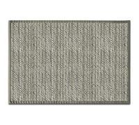 casa pura Tapis en Bambou Naturel hypoallergénique pour Salon, Chambre et Cuisine | Antidérapant et adapté aux Pieds Nus | Bordure Vert, 150 x 200 cm - Modèle Panda (Nature)