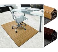 casa pura® Tapis Protection Sol Bambou Sous Chaise Bureau, Rectangulaire
