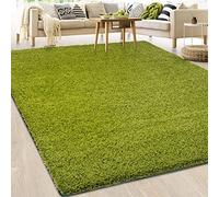 casa pura Tapis Shaggy à Poil Long - Doux et Épais - Certifié Oeko-TEX Standard 100 - Idéal pour Salon, Couloir et Chambre - Tapis Antidérapant et Lavable - Barcelona, 200x240 cm Vert