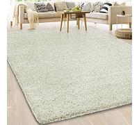 Casa Pura Tapis Shaggy Poil Long | Doux, épais | Qualité Allemande | de Chambre | Tailles et Couleurs au Choix | Barcelona, 66x130cm - Ecru