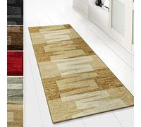 casa pura Tapis sur mesure pour la cuisine, le couloir et le salon via Veneto - Au mètre - Tapis de couloir - Tapis de cuisine - Bridge - 80 x 150 cm - 1,20 m² - Beige