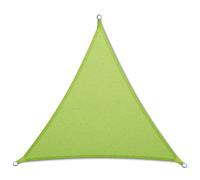 casa pura Voile d'ombrage avec kit de fixation | pour jardin, balcon et terrasse | Imperméable et respirant | Grand choix de formes, tailles et couleurs | Triangle vert 5 x 5 x 5 m + 3 kits de montage