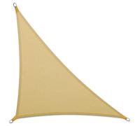 casa pura Voile d'ombrage avec kit de fixation | pour jardin, balcon et terrasse | imperméable et respirant | grand choix de formes, tailles et couleurs | sable triangulaire 5 x 5 x 7 m + 3 kits de