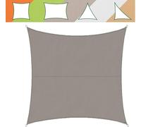casa pura Voile d'ombrage carré Balcon, pergola, Jardin | polyéthylène, résistant | Rectangle, Anti UV | 3x3m, Gris