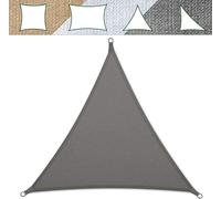 casa pura Voile d'ombrage Triangulaire Balcon, pergola, Jardin | polyéthylène, résistant | Triangle, Anti UV - 5x5x5m, Gris