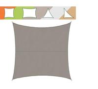casa pura Voile d'Ombrage Triangulaire, Toile Epaisse, Résistante et imperméable, Protection Solaire Durable - Lavable en Machine (Gris - Forme Carrée, 3 x 3 m)