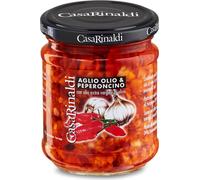 Casa Rinaldi Huile d'ail et piment / Knoblauch u. Chili in Öl 190 gr.