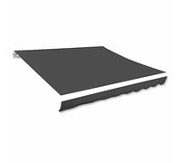 Casa Tendone Pare-soleil d'extérieur en tissu pour terrasse et mobilier d'extérieur Gris foncé 400 x 300 cm