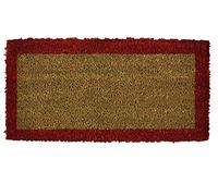 CASA TESSILE Bordo paillasson pour marches en Coco 25x50 cm. - Rosso
