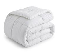 CASABEL Couette Très Chaude Hiver 700 g/m² 240x260cm Piquage diamant Ultra Confortable 2 personnes Blanc