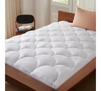 CASABEL Surmatelas 120 x 195 cm en Microfibre Rafraîchissante, Garnissage Fibre Creuse 600 GSM, 4 cm d’Épaisseur, Fixation Élastique - sur Matelas 1 ou 2 Personnes 120x195