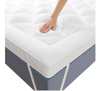 CASABEL Surmatelas Confort 140 x 200 cm Respirant en Microfibre, Antidérapant avec Bandes Élastiques - Garnissage 800Gr