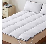 CASABEL Surmatelas Moelleux 120x195 cm 600gsm Confortable Microfibre Respirante Idéal pour Matelas 1 Place Blanc