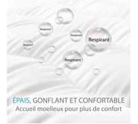 CASABEL Surmatelas Nuage 120 x 195 cm en Microfibre - Confort Optimal - Moelleux, Anti-acarien, Respirant