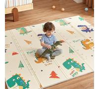 CASABEL Tapis d’Éveil Bébé, Épais & Doux, 180x150cm Motif Jungle