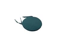 CASABELLAPIU Coussins pour chaises d'intérieur/extérieur/coussin pour chaises rondes - Diamètre 36 cm, confortables, amovibles, lavables, bifaciales, fabriqués en Italie (pétrole)