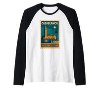 Casablanca Affiche de Voyage Vintage Maroc Manche Raglan