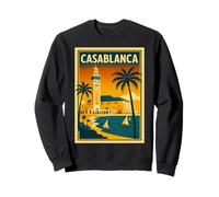Casablanca Affiche de Voyage Vintage Maroc Sweatshirt