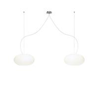 Casablanca AIH Suspension 2 flammes Pendelleuchte, ⌀ 28cm, blanc mat